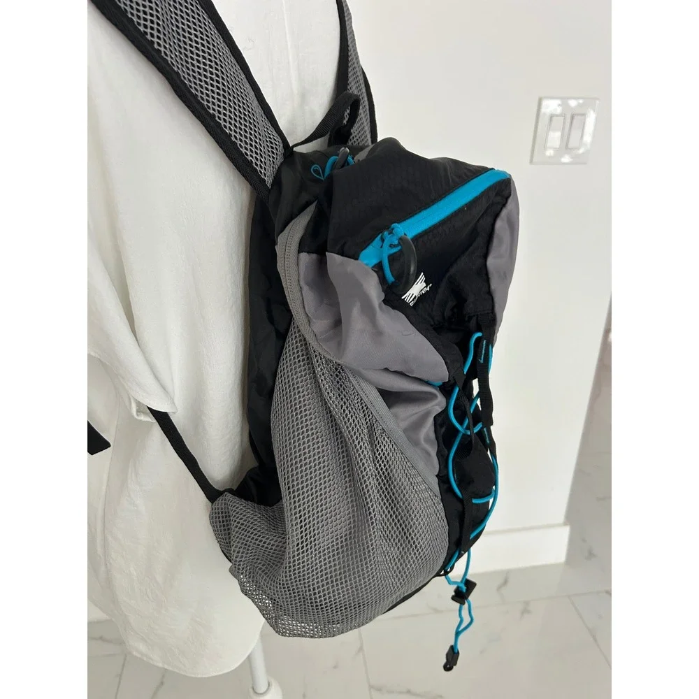 High Sierra Lightweight Hiking Daypack Backpack Black Grey Cyan Blue Mesh Straps